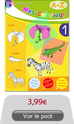 Coloriages + Écriture Capitale