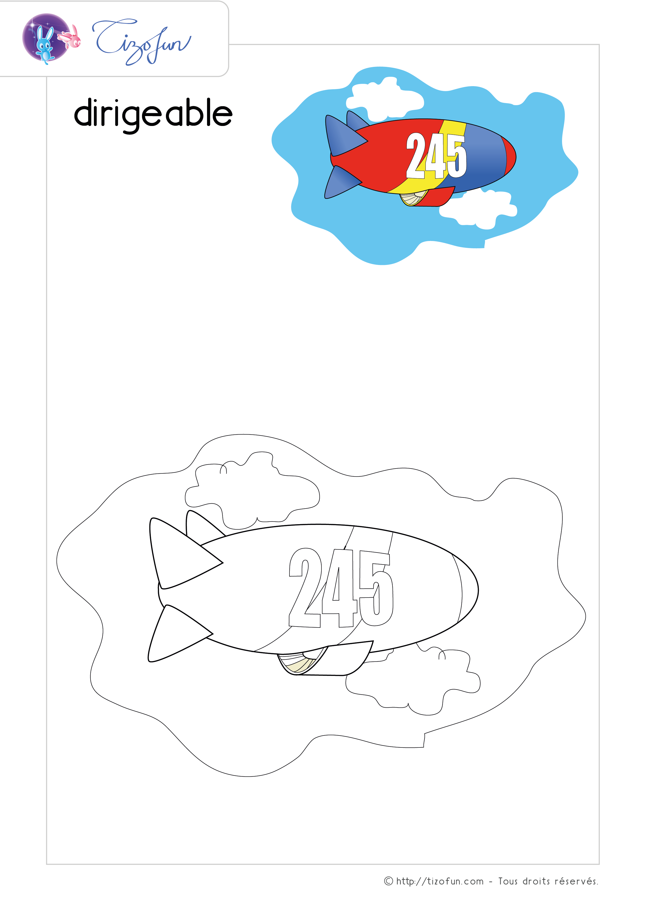 coloriage-transport-dessin-dirigeable
