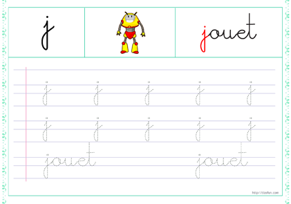 10-trace-les-lettres-minuscule-cursive-j