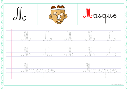 13-trace-les-lettres-majuscule-cursive-m
