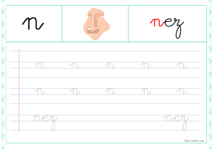 14-trace-les-lettres-minuscule-cursive-n