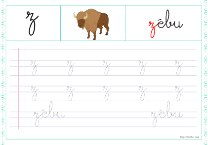 26-trace-les-lettres-minuscule-cursive-z