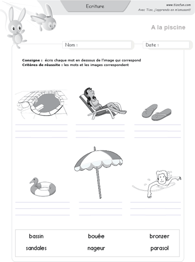 ecriture-a-la-piscine