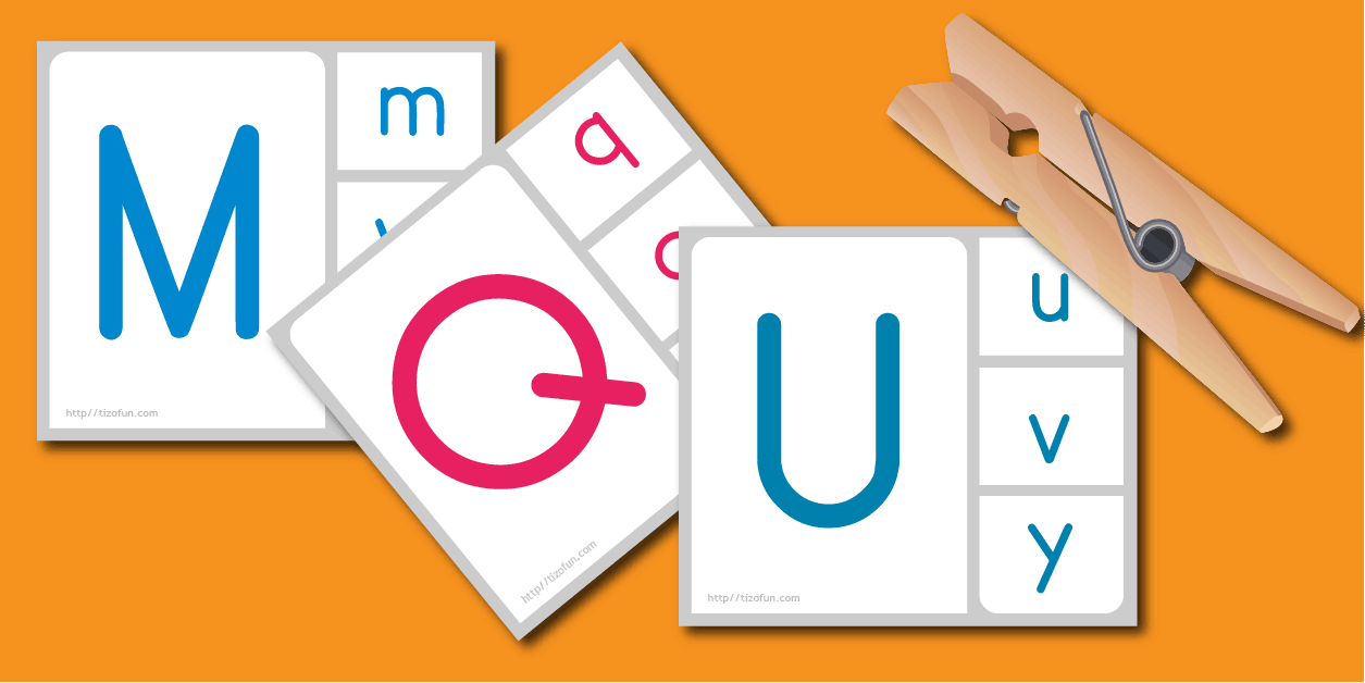 Jeux en ligne Cartes de correspondance MAJUSCULE minuscule