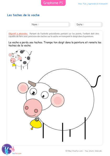 graphisme-petite-section-maternelle-ps-les-taches-de-la-vache