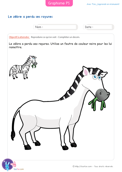 graphisme-petite-section-maternelle-ps-les-rayures-du-zebre