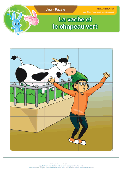 jeu-éducatif-puzzle-enfant-le-chapeau-vert-9-pieces