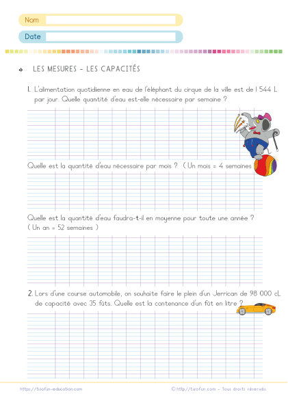 calcul du volume cm1