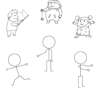 maths-maternelle-petite-section-logique-associer-un-personnage-a-sa-silhouette-schematisee_1-gratuit