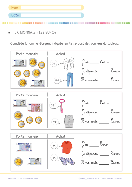 la-monnaie-l-euro-probleme-ce1