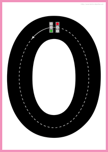 fiches-autoroute-chiffre-0-motricite-fine-pre-ecriture