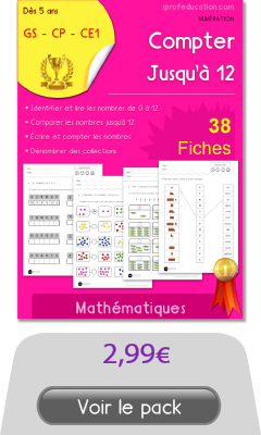 Apprendre à compter jusqu&#039;à 12 - Les nombres de 0 à 12