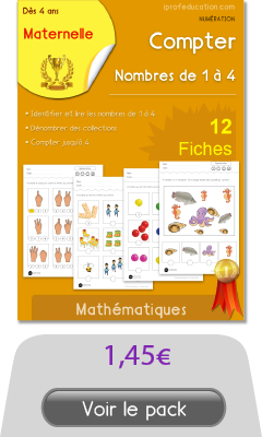 Apprendre à compter - Les nombres de 1 à 4
