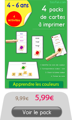 Apprendre les couleurs dès 3 ans