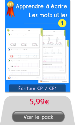 Apprendre à écrire les minuscules cursives CP CE1